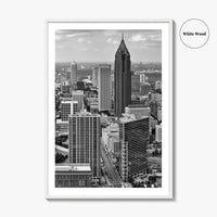Atlanta Skyline Black and White Fine Art Photo Print, Downtown Georgia Poster