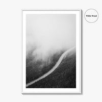 Adirondack Mountains Black and White Fine Art Photo Print, Lake Placid NY Art