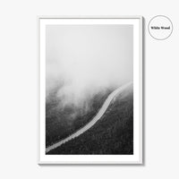 Adirondack Mountains Black and White Fine Art Photo Print, Lake Placid NY Art