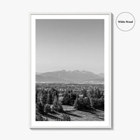 Bozeman Black and White Fine Art Photo Print, Montana Hills Landscape Poster, USA Poster