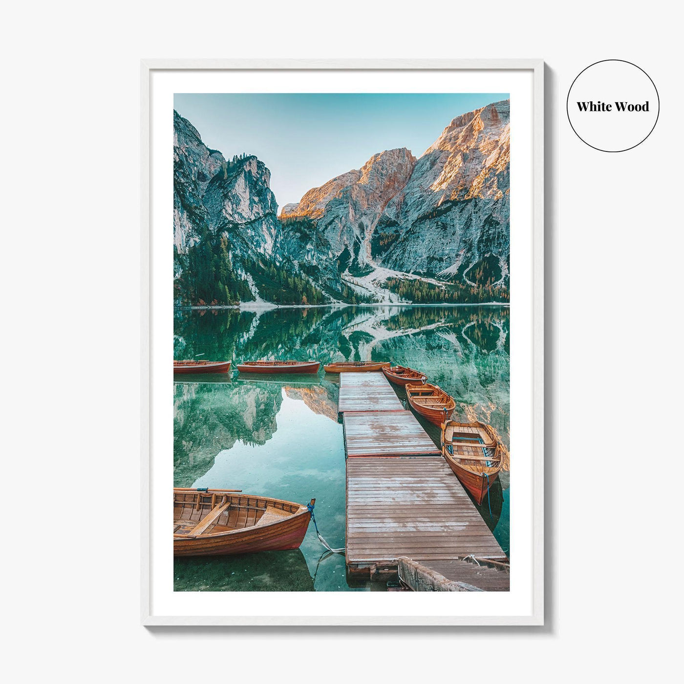 Dolomites Fine Art Photo Print, Italian Alps, South Tyrol, Italy Mountain Lake Poster