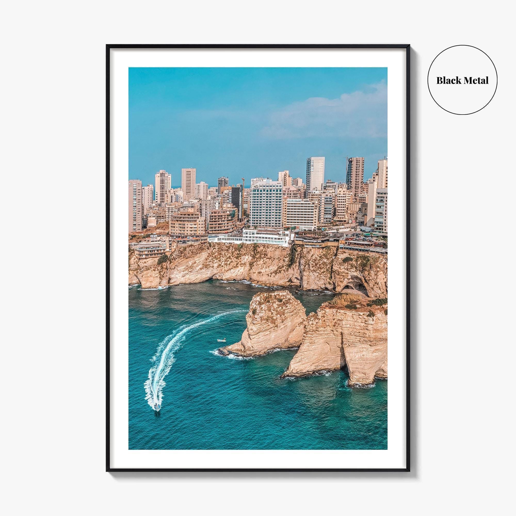 Beirut Fine Art Photo Print, Pigeon Rocks Raouche, Lebanon Wall Decor Poster