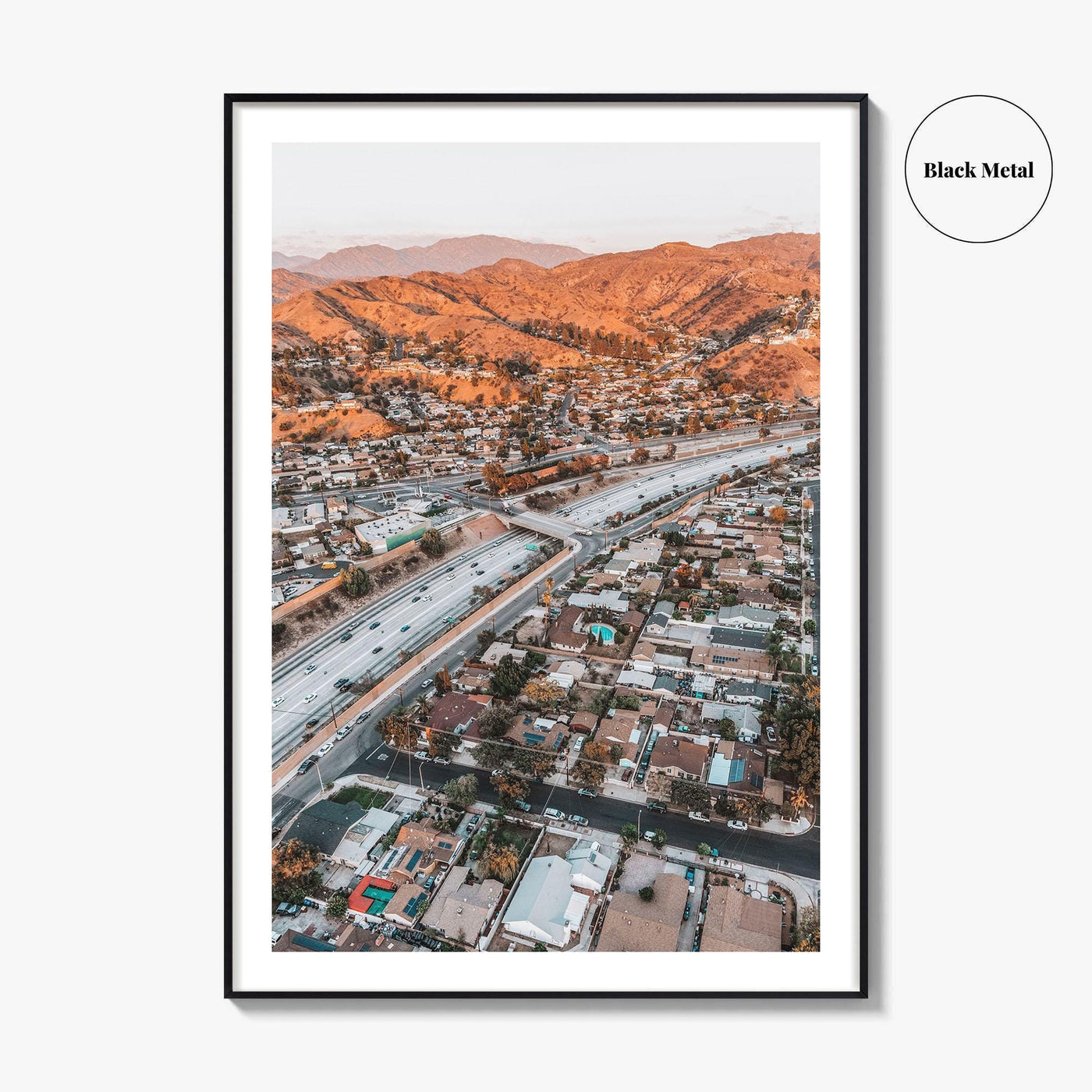 Burbank Fine Art Photo Print, Los Angeles, San Fernando Valley, California Poster, Verdugo Mountains