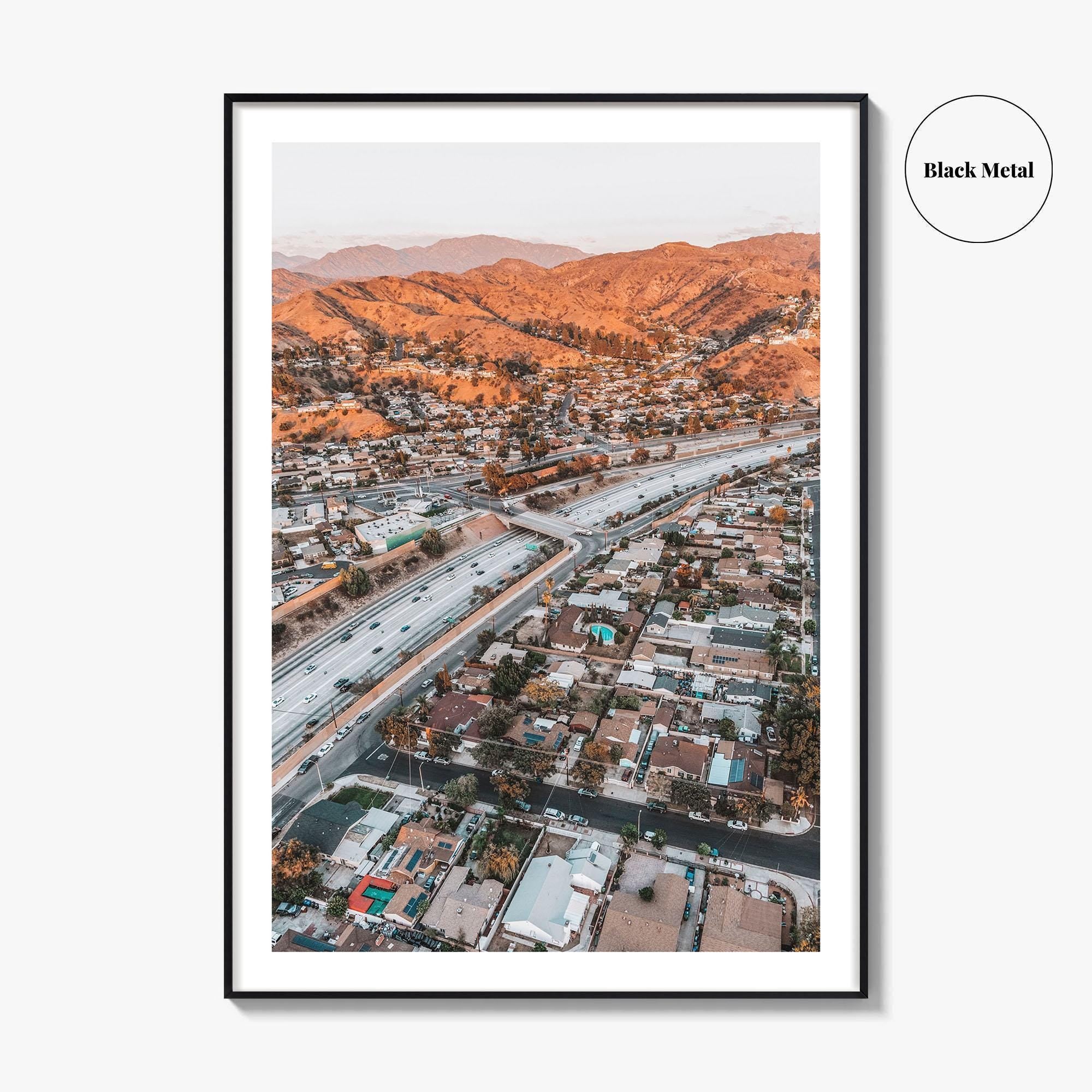 Burbank Fine Art Photo Print, Los Angeles, San Fernando Valley, California Poster, Verdugo Mountains