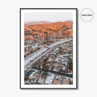 Burbank Fine Art Photo Print, Los Angeles, San Fernando Valley, California Poster, Verdugo Mountains