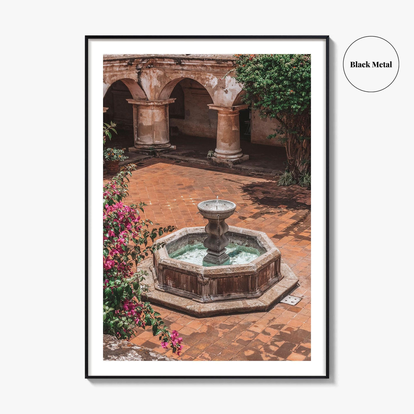 Antigua Guatemala Fine Art Photo Print, Colonial Fountain Wall Decor Poster