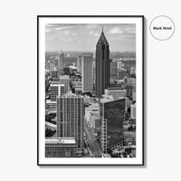 Atlanta Skyline Black and White Fine Art Photo Print, Downtown Georgia Poster
