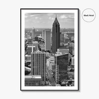 Atlanta Skyline Black and White Fine Art Photo Print, Downtown Georgia Poster