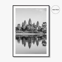 Angkor Wat Black and White Fine Art Photo Print, Siem Reap Cambodia Poster