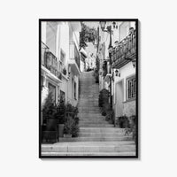 Alicante Black and White Fine Art Photo Print, Costa Blanca Spain, Santa Cruz Poster