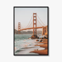 Golden Gate Bridge Fine Art Photo Print, San Francisco, California, Marshall's Beach Poster