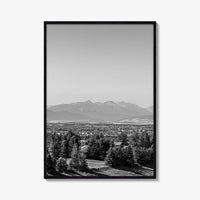 Bozeman Black and White Fine Art Photo Print, Montana Hills Landscape Poster, USA Poster