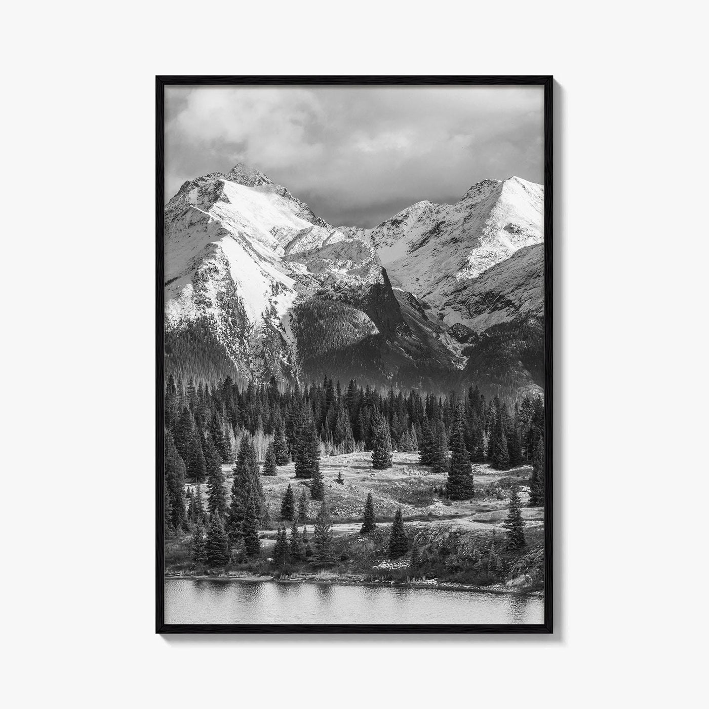 Colorado Black and White Fine Art Photo Print, Rocky Mountains, USA Landscape Poster
