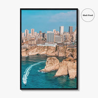 Beirut Fine Art Photo Print, Pigeon Rocks Raouche, Lebanon Wall Decor Poster