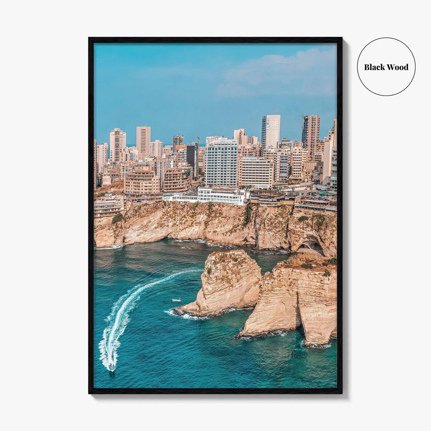 Beirut Fine Art Photo Print, Pigeon Rocks Raouche, Lebanon Wall Decor Poster