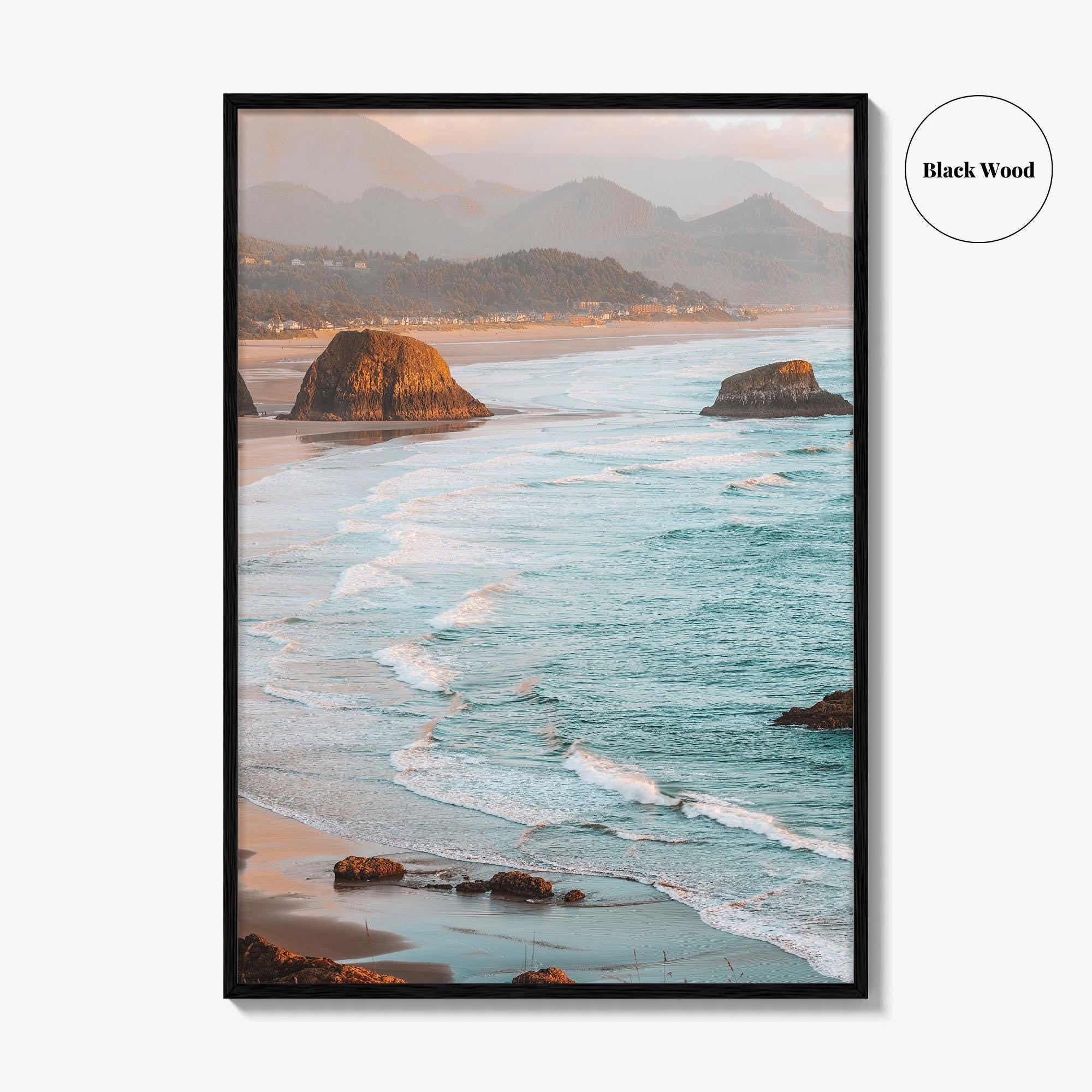 Cannon Beach Fine Art Photo Print, Oregon Coast, Haystack Rock, Sea Stacks, Wall Decor