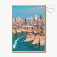 Beirut Fine Art Photo Print, Pigeon Rocks Raouche, Lebanon Wall Decor Poster