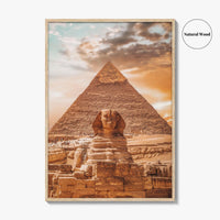 Egypt Fine Art Photo Print, Giza Pyramids Poster, Great Sphinx, Cairo Wall Art