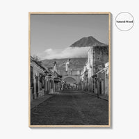 Antigua Guatemala Black and White Fine Art Photo Print, Santa Catalina Arch, Wall Decor