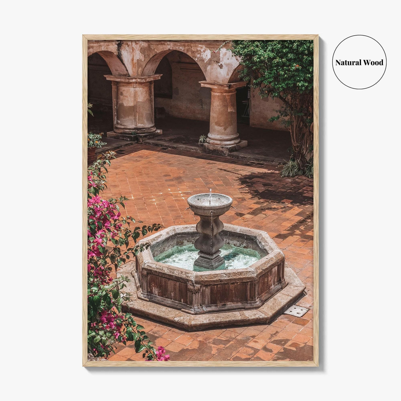 Antigua Guatemala Fine Art Photo Print, Colonial Fountain Wall Decor Poster