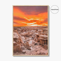 Bisti De-Na-Zin Wilderness New Mexico Fine Art Photo Print, Bisti Badlands, Valley Dreams