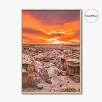 Bisti De-Na-Zin Wilderness New Mexico Fine Art Photo Print, Bisti Badlands, Valley Dreams