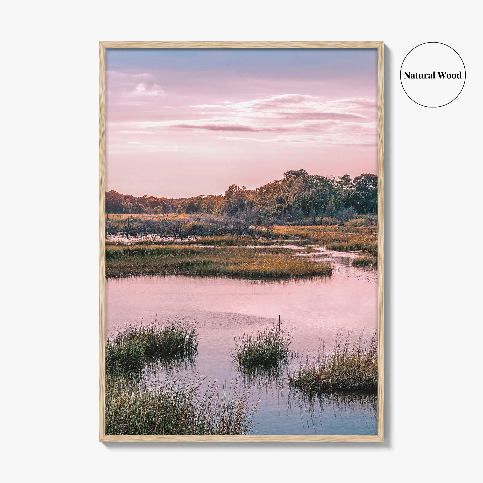 Cape Cod Fine Art Photo Print, Massachusetts, New England, Wall Decor, Cloudscape Marsh