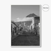 Antigua Guatemala Black and White Fine Art Photo Print, Santa Catalina Arch, Wall Decor