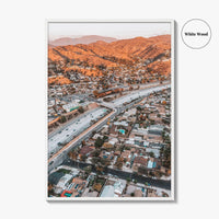 Burbank Fine Art Photo Print, Los Angeles, San Fernando Valley, California Poster, Verdugo Mountains