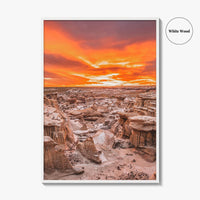 Bisti De-Na-Zin Wilderness New Mexico Fine Art Photo Print, Bisti Badlands, Valley Dreams