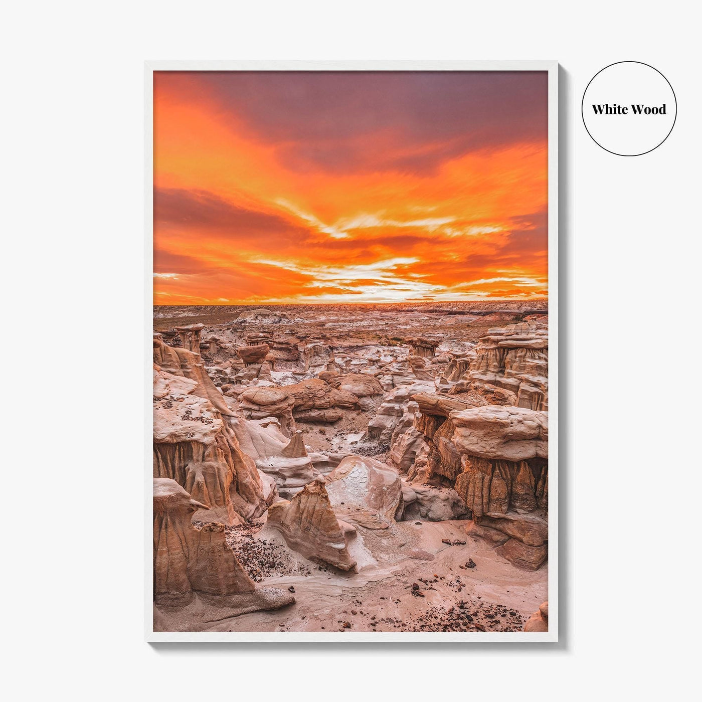 Bisti De-Na-Zin Wilderness New Mexico Fine Art Photo Print, Bisti Badlands, Valley Dreams