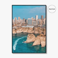 Beirut Fine Art Photo Print, Pigeon Rocks Raouche, Lebanon Wall Decor Poster