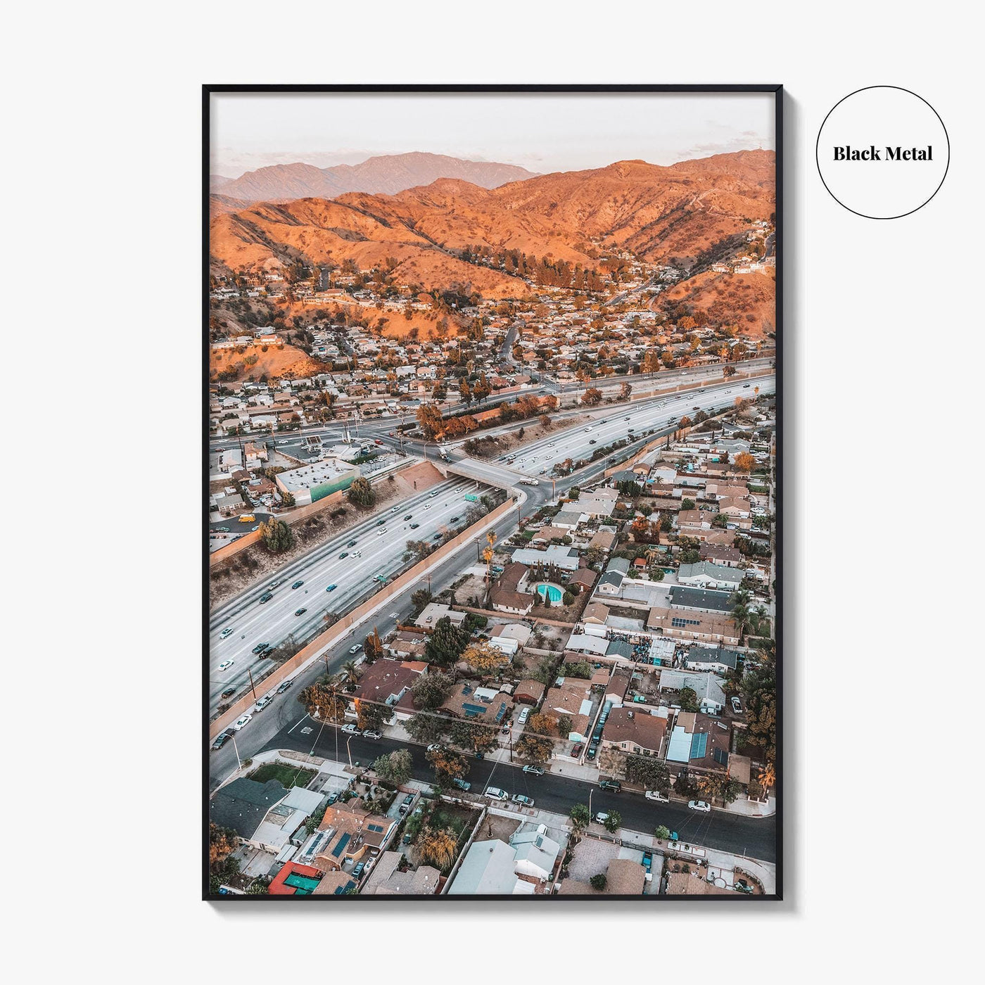 Burbank Fine Art Photo Print, Los Angeles, San Fernando Valley, California Poster, Verdugo Mountains