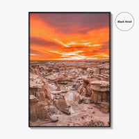 Bisti De-Na-Zin Wilderness New Mexico Fine Art Photo Print, Bisti Badlands, Valley Dreams