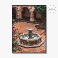 Antigua Guatemala Fine Art Photo Print, Colonial Fountain Wall Decor Poster
