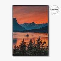 Glacier National Park Fine Art Photo Print, St Mary Lake, Montana Poster, USA