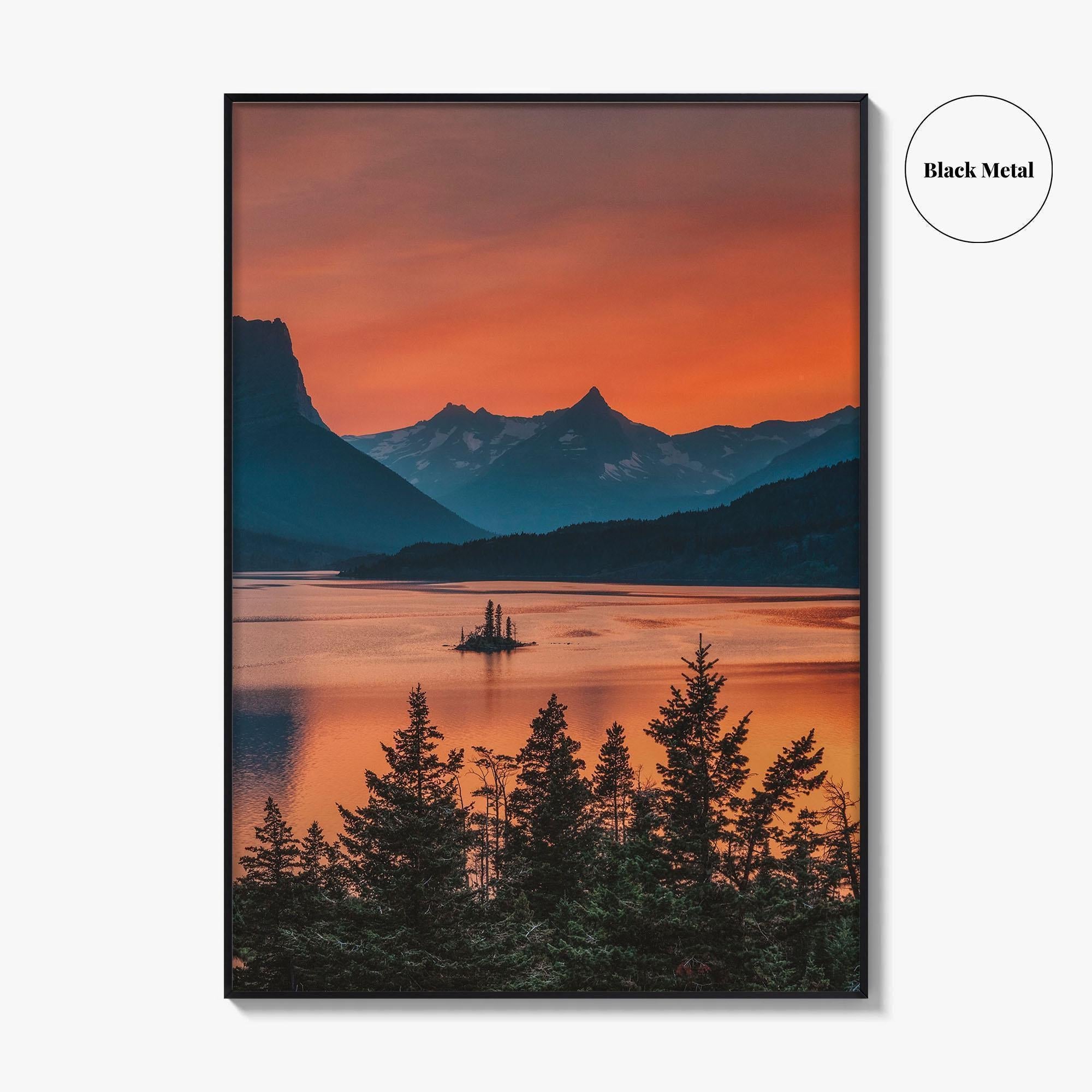 Glacier National Park Fine Art Photo Print, St Mary Lake, Montana Poster, USA