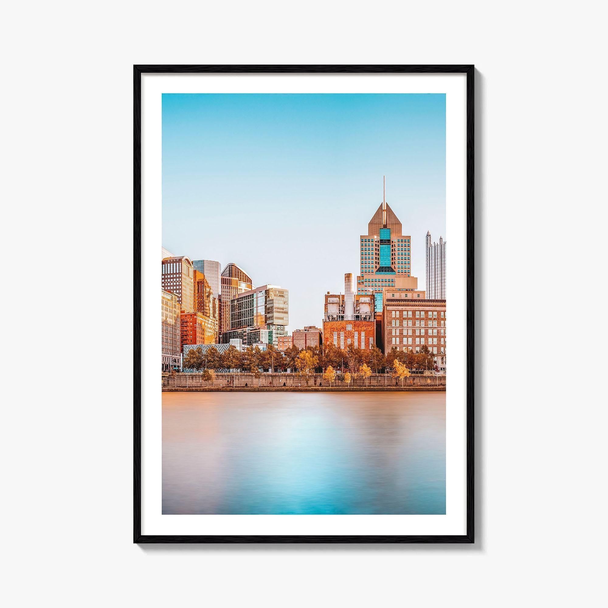 Pittsburgh Skyline Fine Art Photo Print, Roberto Clemente Bridge, Pennsylvania, Wall Poster, USA