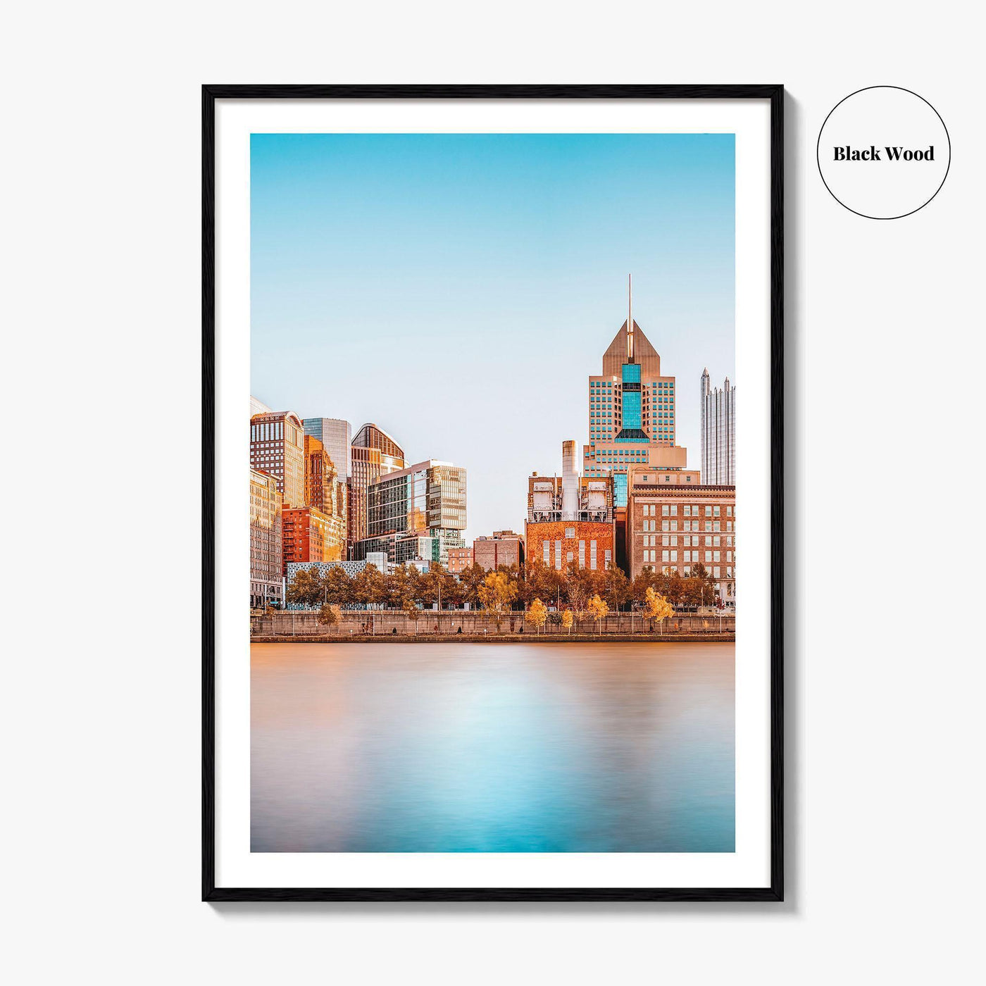 Pittsburgh Skyline Fine Art Photo Print, Roberto Clemente Bridge, Pennsylvania, Wall Poster, USA