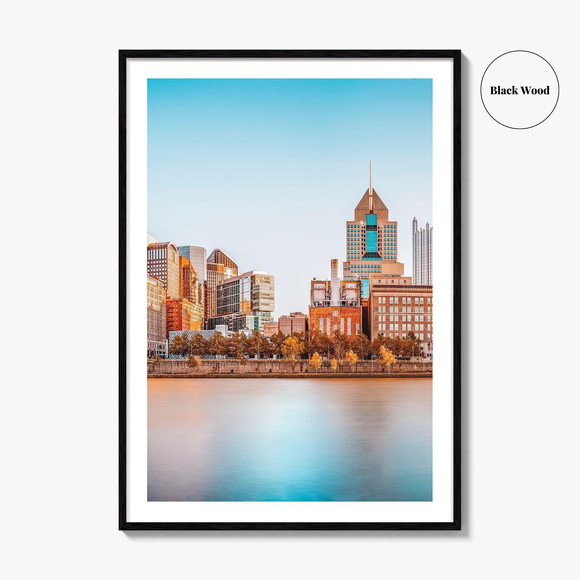 Pittsburgh Skyline Fine Art Photo Print, Roberto Clemente Bridge, Pennsylvania, Wall Poster, USA