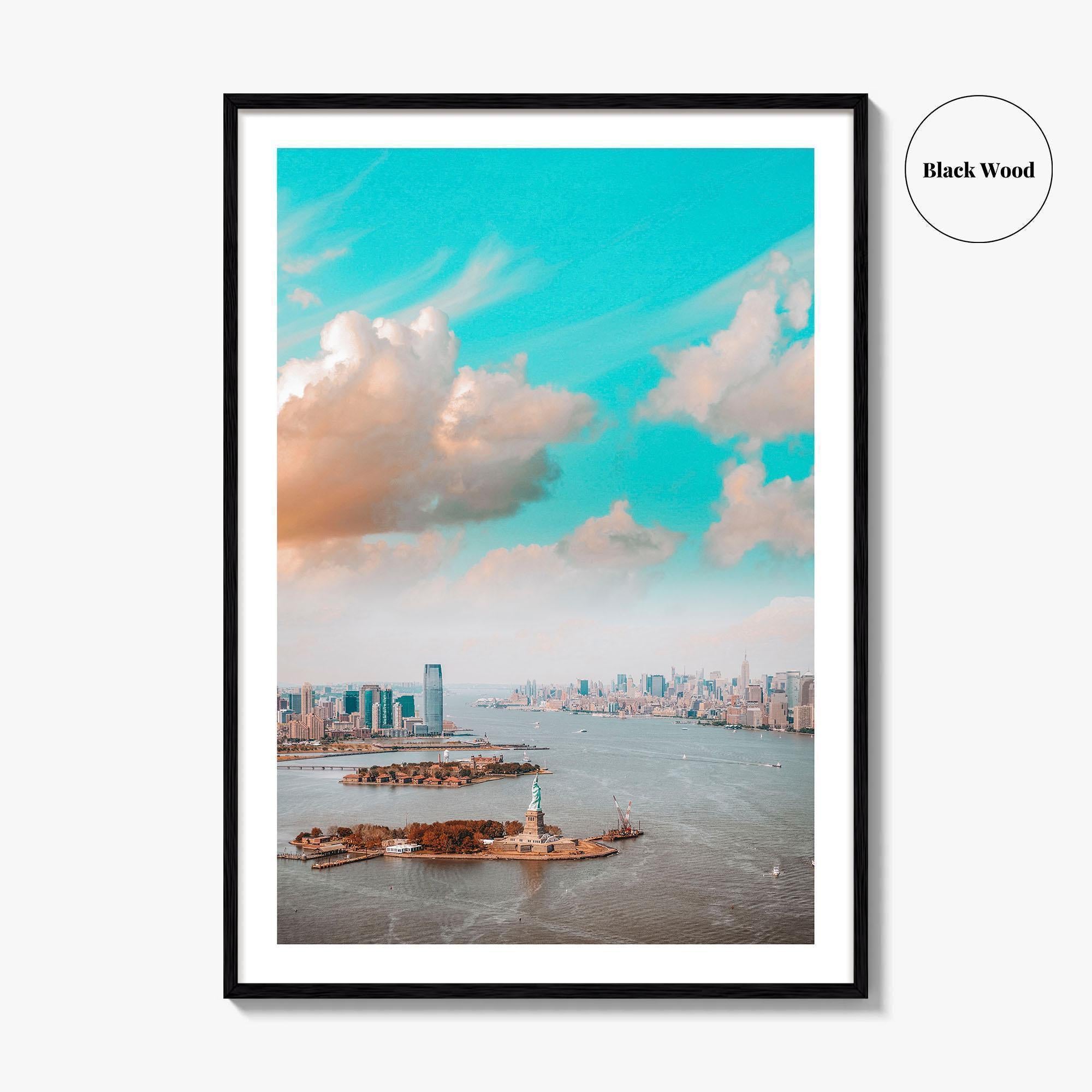 New Jersey Skyline Fine Art Photo Print, Jersey City, NYC, Liberty Poster