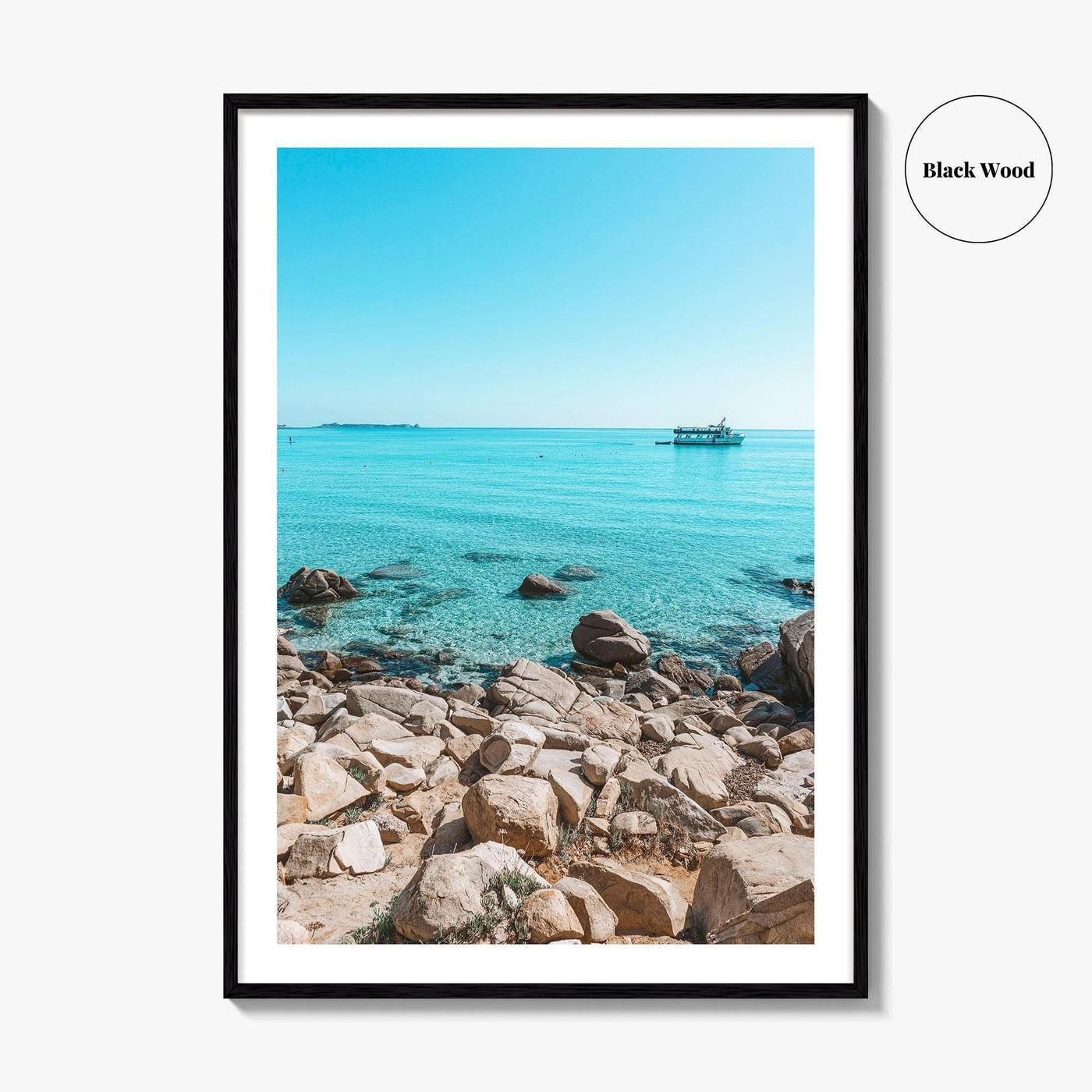Timi Ama Beach Fine Art Photo Print, Villasimius Sardinia Italy Wall Poster