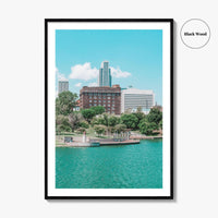 Omaha Skyline Fine Art Photo Print, Nebraska, Heartland of America Park, Wall Poster