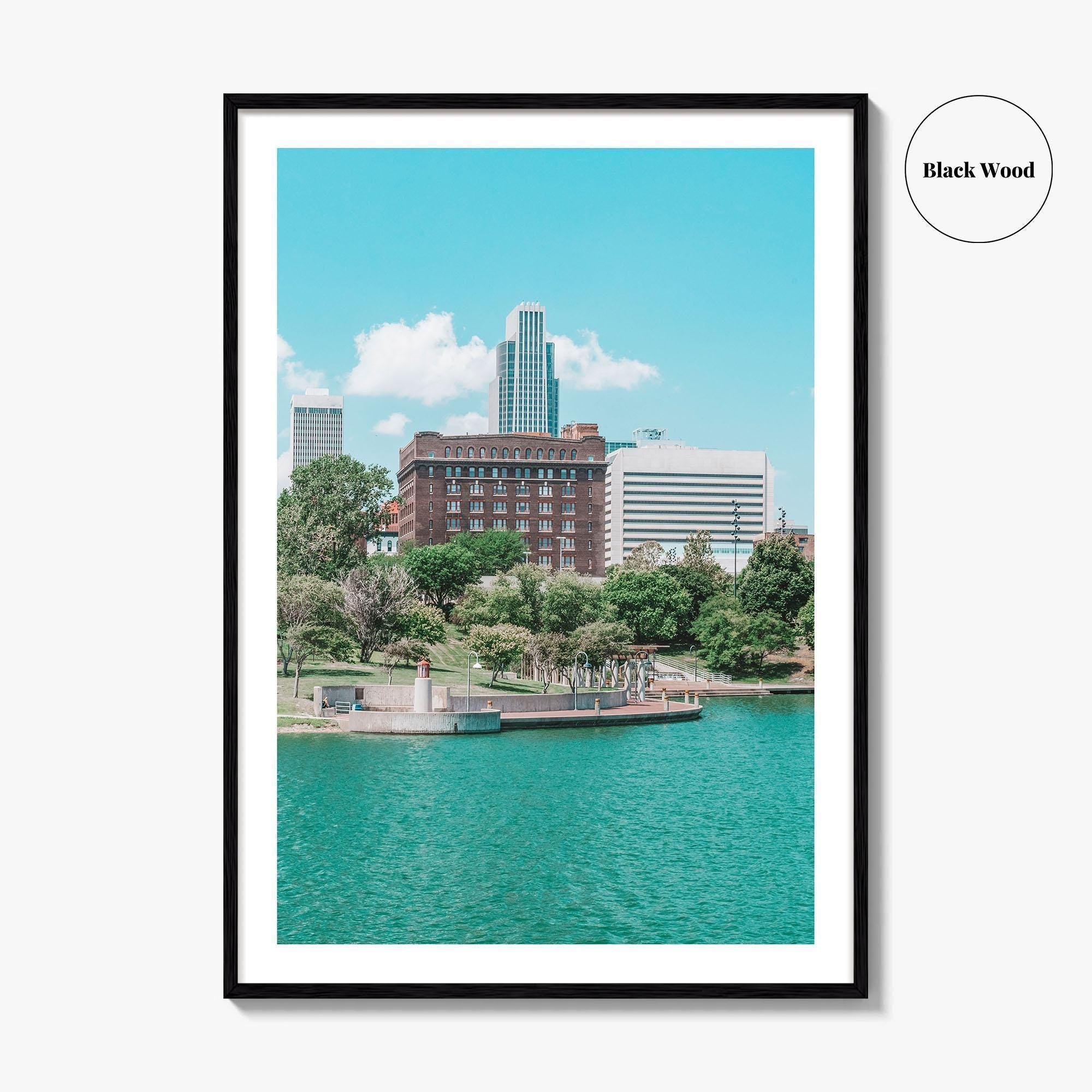 Omaha Skyline Fine Art Photo Print, Nebraska, Heartland of America Park, Wall Poster