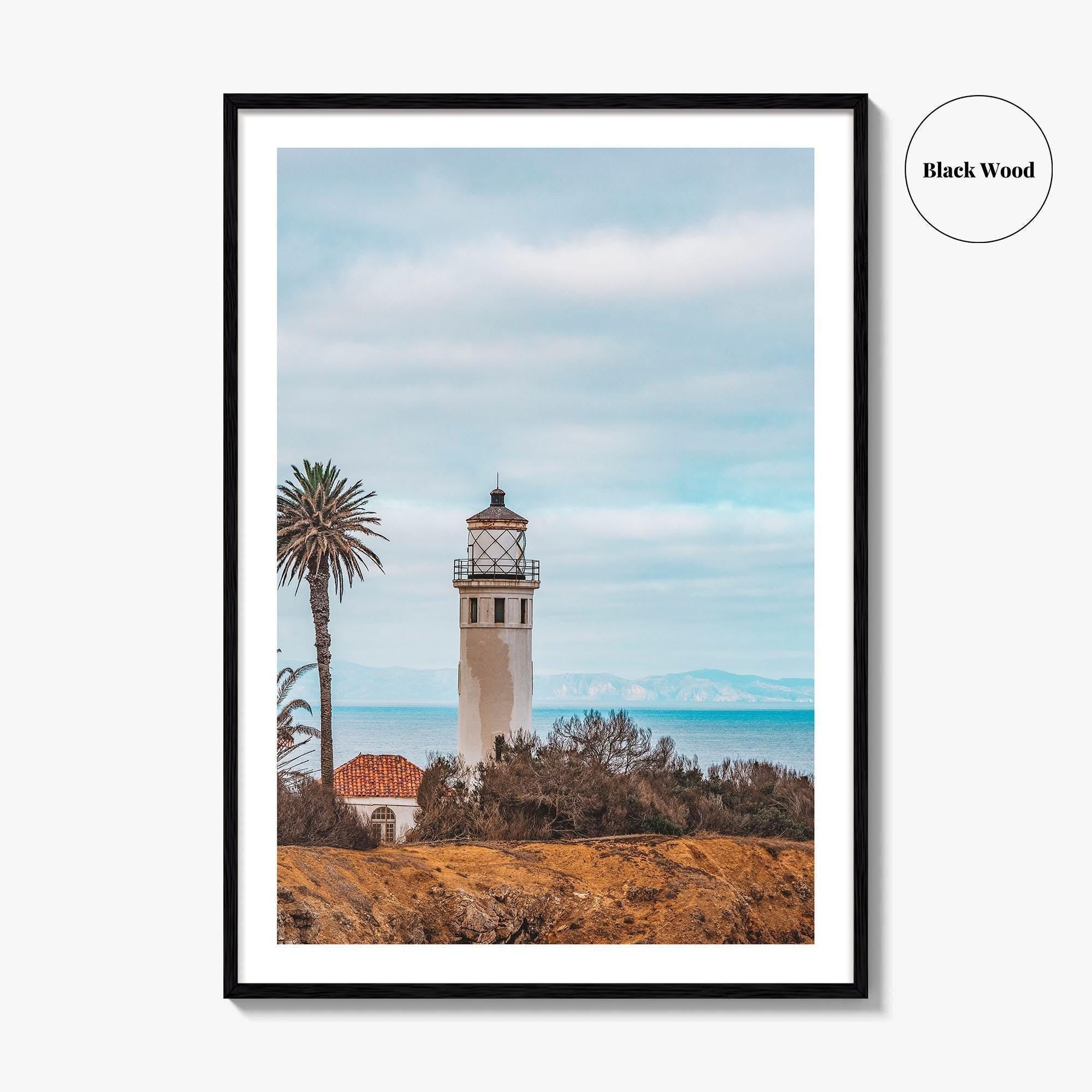 Santa Catalina Island Fine Art Photo Print, Lighthouse, California Coast, USA Poster