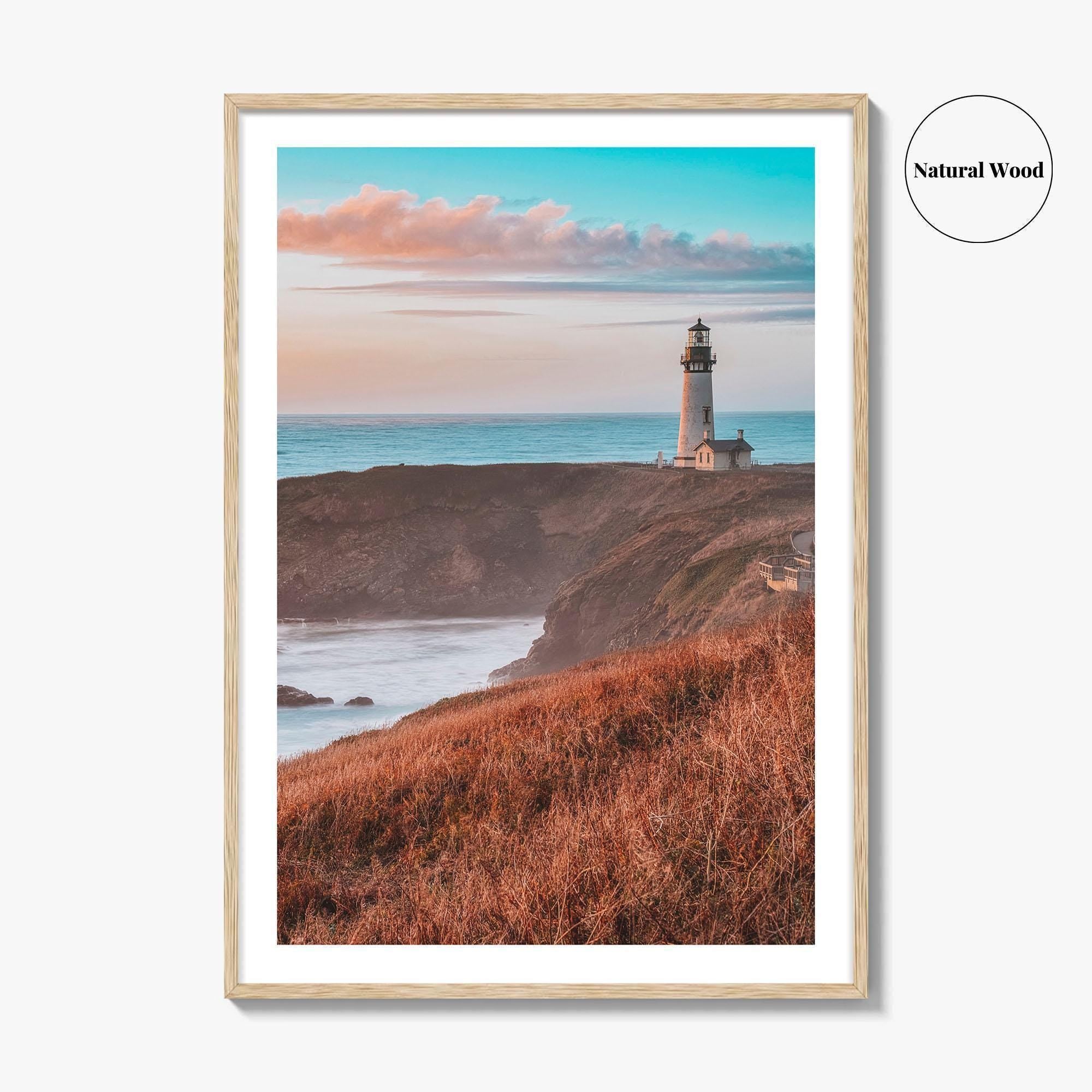 Newport Fine Art Photo Print, Yaquina Head Lighthouse, Oregon Coast Wall Poster, USA