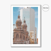 Santiago de Chile Skyline Fine Art Photo Print, Poster, Downtown Wall Decor