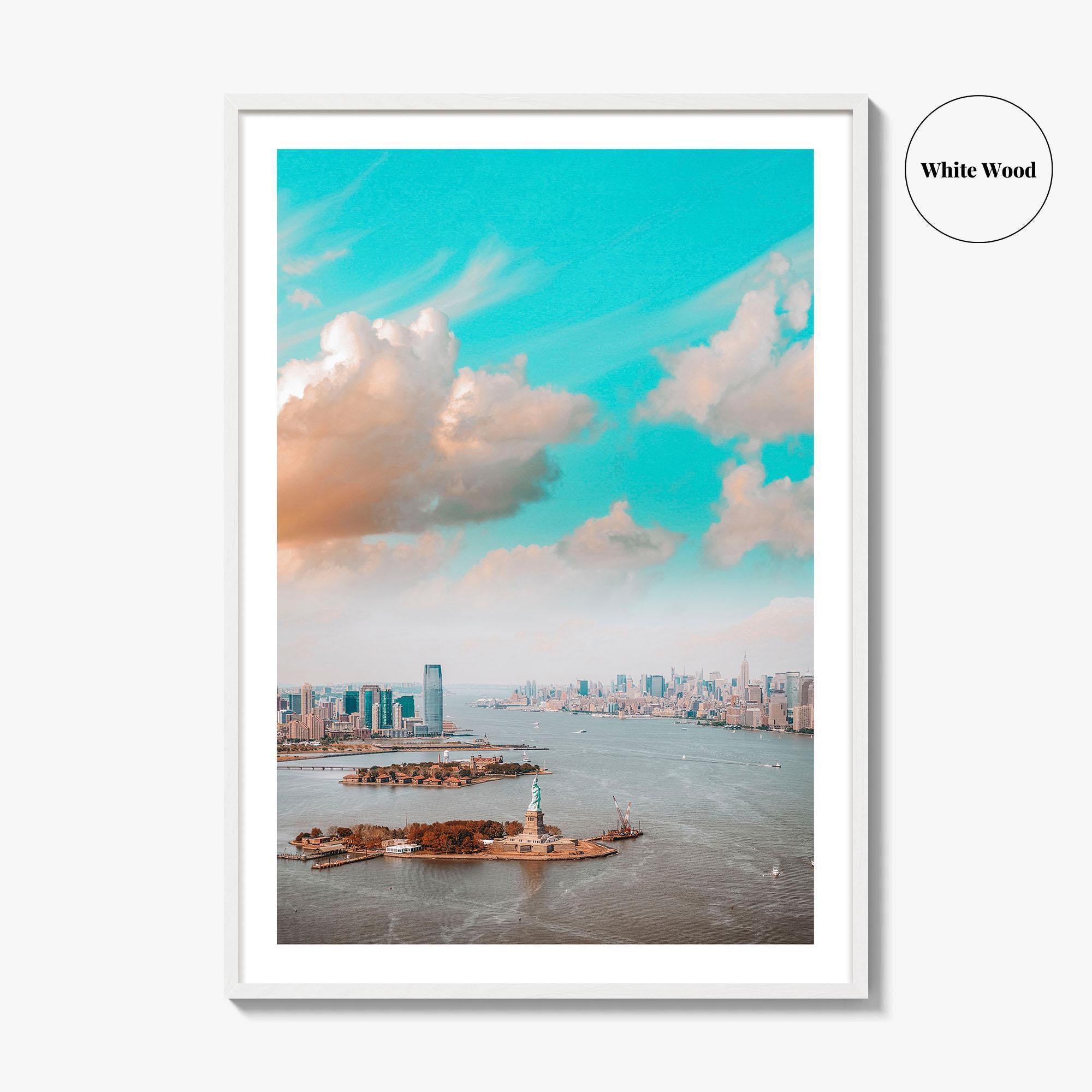 New Jersey Skyline Fine Art Photo Print, Jersey City, NYC, Liberty Poster