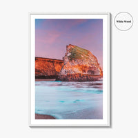 Santa Cruz Fine Art Photo Print, Shark Fin Cove, California Poster, USA Wall Decor