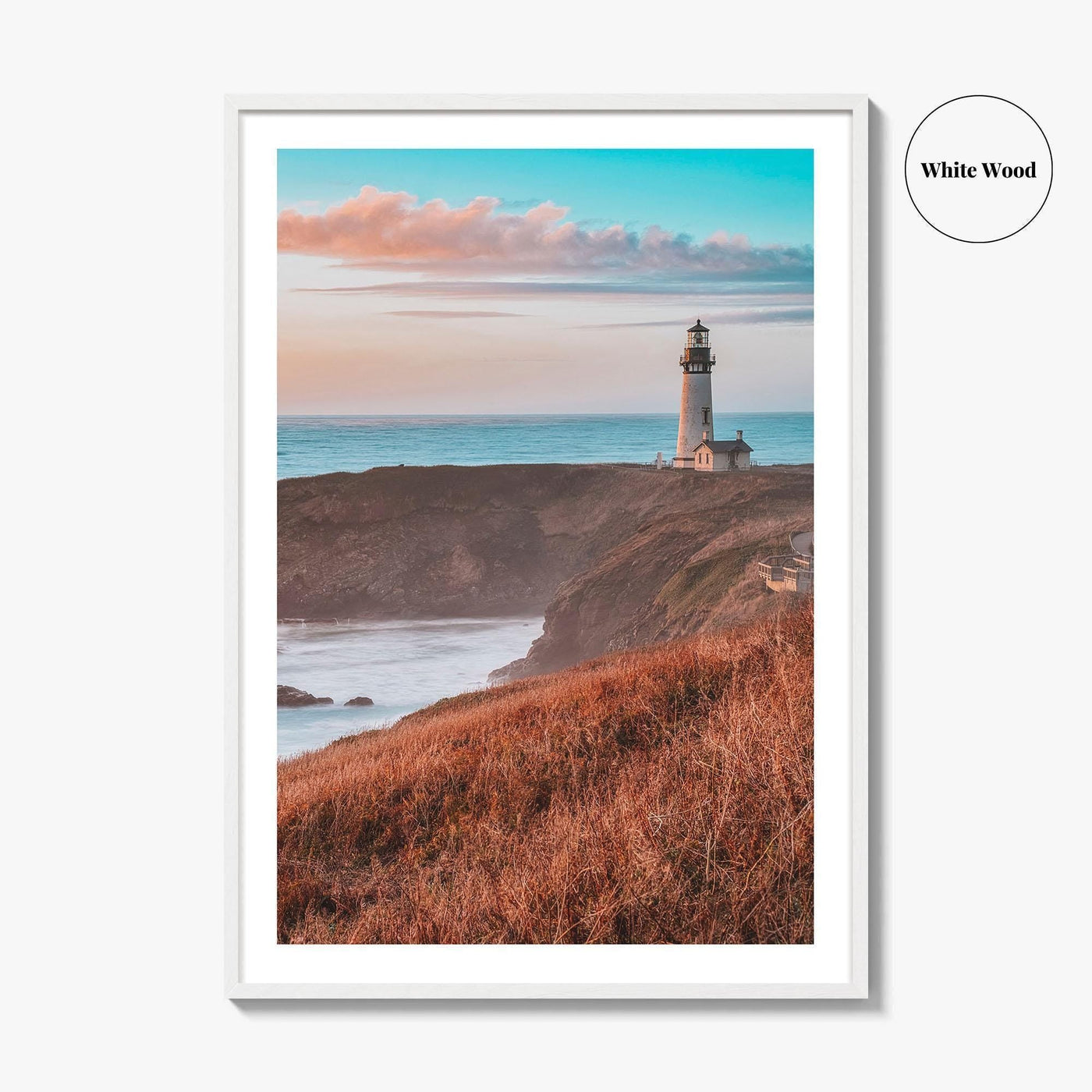 Newport Fine Art Photo Print, Yaquina Head Lighthouse, Oregon Coast Wall Poster, USA